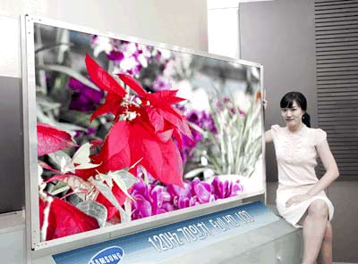 三星展示全球最大70寸液晶电视(图)-IT频道