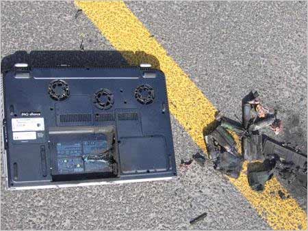 电池又成元凶 惠普笔记本电脑爆炸起火-IT频道